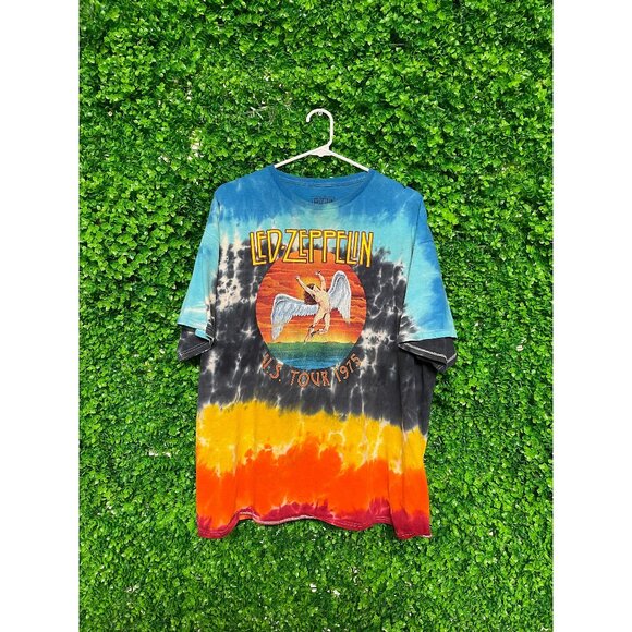Other - Vintage Led Zeppelin 1975 US Tour Band T-shirt - Adult Mens XXL - Q20